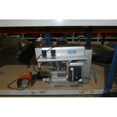 5335 - An industrial specialist printer by Pad Print UK Ltd model PE-3A, 240v supplied with a foot pedal