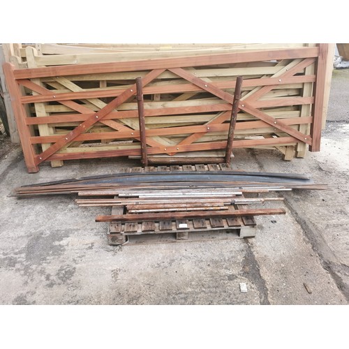 5902 - 1 pallet containing a quantity of various stock steel to include flat bar and round bar, lengths var... 