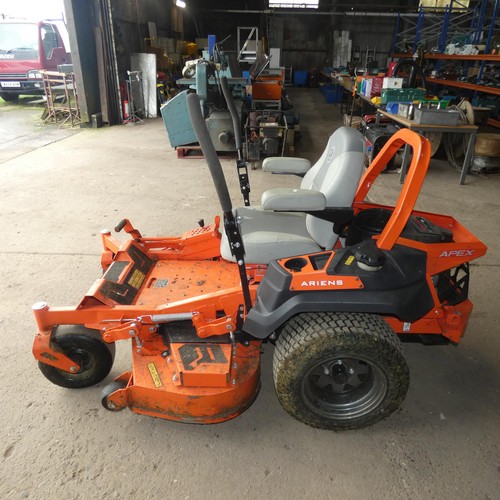 5753 - An Ariens zero turn ride on mower type Apex KAW FR691 48 inch deck model  991316, DOM 14 09 2020, Ka... 