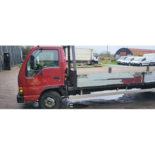 5906 - Isuzu NQR 70 Dropside Lorry 7.5 ton. Reg WA54 AOM, 05/10/2004, 4751cc diesel, Plated (MoT) to 30/09/... 