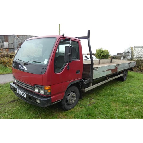 5906 - Isuzu NQR 70 Dropside Lorry 7.5 ton. Reg WA54 AOM, 05/10/2004, 4751cc diesel, Plated (MoT) to 30/09/... 