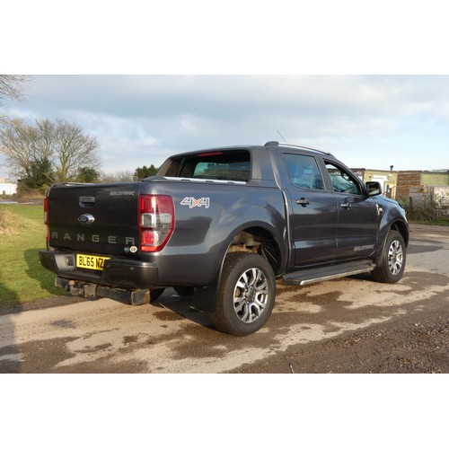 5911 - Ford Ranger Wildtrak 4x4 Double cab Pick up, 3.2T grey  Reg: BL65 NZG, 21/01/2016, 6 speed auto dies... 