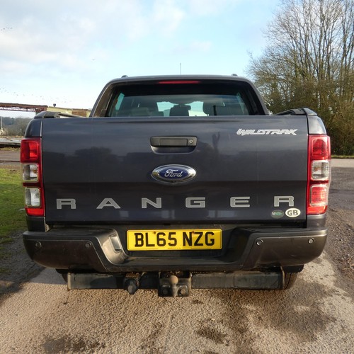 5911 - Ford Ranger Wildtrak 4x4 Double cab Pick up, 3.2T grey  Reg: BL65 NZG, 21/01/2016, 6 speed auto dies... 