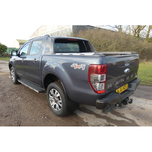 5911 - Ford Ranger Wildtrak 4x4 Double cab Pick up, 3.2T grey  Reg: BL65 NZG, 21/01/2016, 6 speed auto dies... 