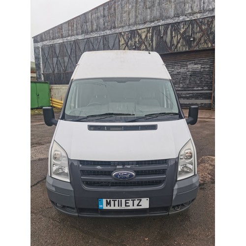 5909 - Ford Transit 350 LWB High Roof TDCi 115PS panel van, White,  Reg MT11 ETZ, 31/05/2011, 6 speed manua... 