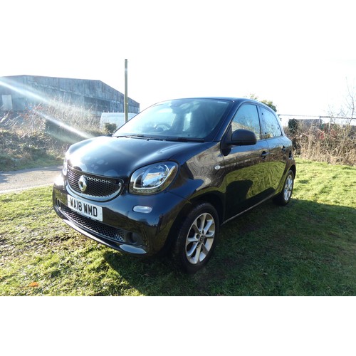 5912 - Smart ForFour Passion 5 door Hatchback Black. Reg: WA18 WMD, 29/03/2018, 5 speed manual Petrol  999c... 