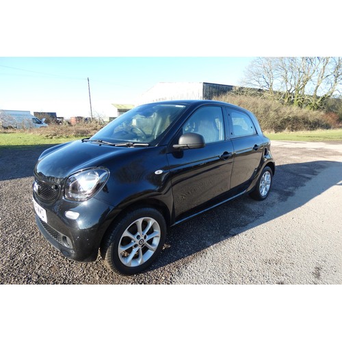 5912 - Smart ForFour Passion 5 door Hatchback Black. Reg: WA18 WMD, 29/03/2018, 5 speed manual Petrol  999c... 