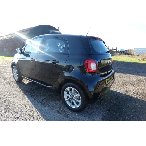 5912 - Smart ForFour Passion 5 door Hatchback Black. Reg: WA18 WMD, 29/03/2018, 5 speed manual Petrol  999c... 