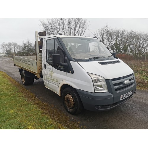 5910 - Ford Transit 350 MWB RWD TDCi RWD TIPPER truck, reg BU07 GKG, 24/06/2007, 5 speed manual Diesel, mil... 