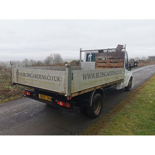 5910 - Ford Transit 350 MWB RWD TDCi RWD TIPPER truck, reg BU07 GKG, 24/06/2007, 5 speed manual Diesel, mil... 