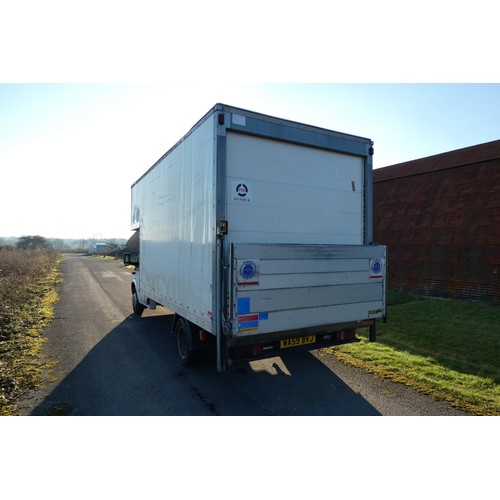 5907 - 5907  Ford Transit 115 T350 RWD LUTON Van c/w tail lift. Reg: WA59 BVJ, 01/12/2009, 6 speed manual 2... 