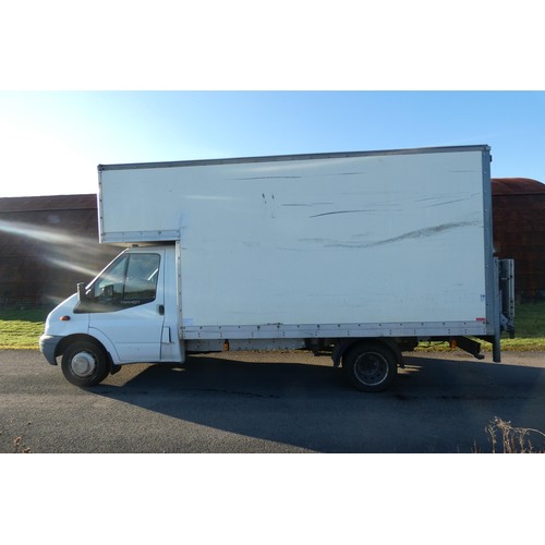 5907 - 5907  Ford Transit 115 T350 RWD LUTON Van c/w tail lift. Reg: WA59 BVJ, 01/12/2009, 6 speed manual 2... 