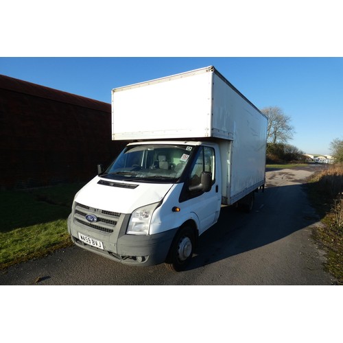 5907 - 5907  Ford Transit 115 T350 RWD LUTON Van c/w tail lift. Reg: WA59 BVJ, 01/12/2009, 6 speed manual 2... 