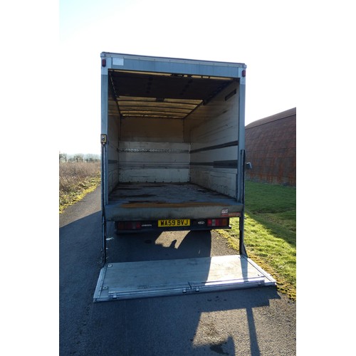 5907 - 5907  Ford Transit 115 T350 RWD LUTON Van c/w tail lift. Reg: WA59 BVJ, 01/12/2009, 6 speed manual 2... 