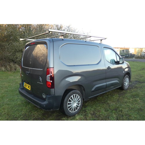 5905 - Citroen Berlingo M Diesel 1.6 Blue HDi 650kg Enterprise 75PS Van, Reg: LB68 TMO, 1st reg 31/01/2019,... 