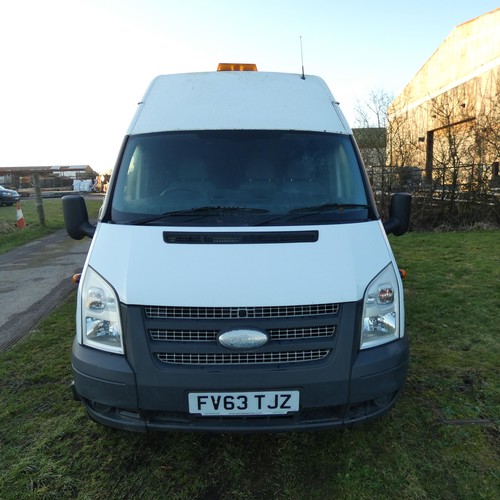 5908 - Ford Transit 155 T350EL RWD LWB H/Roof (Jumbo) Van TDi 155PS Van, Re: FV63 TJZ, 28/11/2013, 6 speed ... 