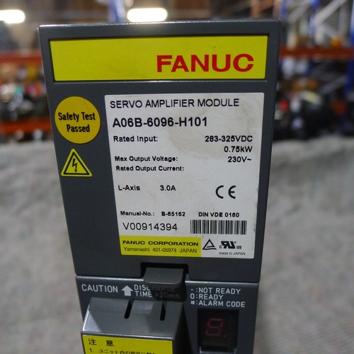 5333 - 10 x FANUC automated robotic manufacturing spare parts comprising 1 x server amplifier module A06B-6... 