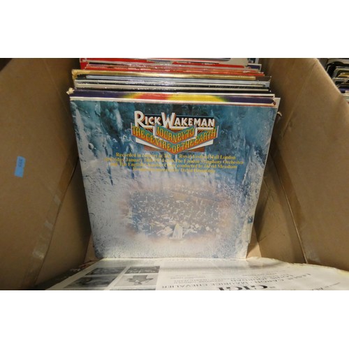 2252 - 3 boxes containing a quantity of various vinyl records. Contents of 1 shelf