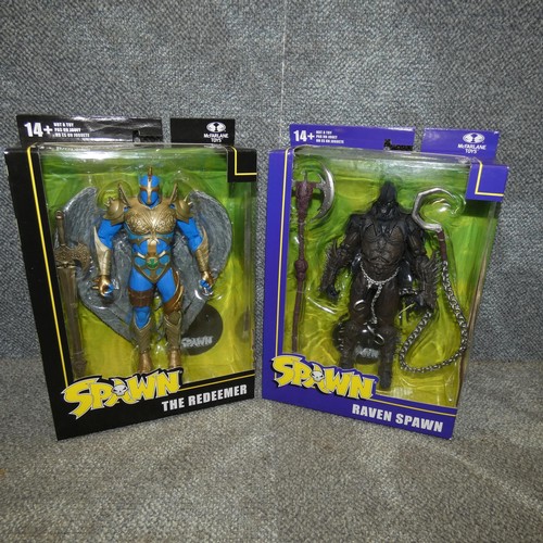 31 - 2 Spawn, boxed unused collectible figures, Raven Spawn & The Redeemer, retail approx £40