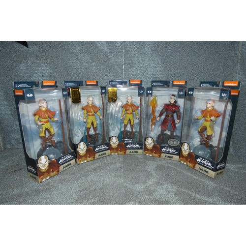 74 - 5 Avatar The Last Airbender boxed unused collectible action figures, including, 2 x 7