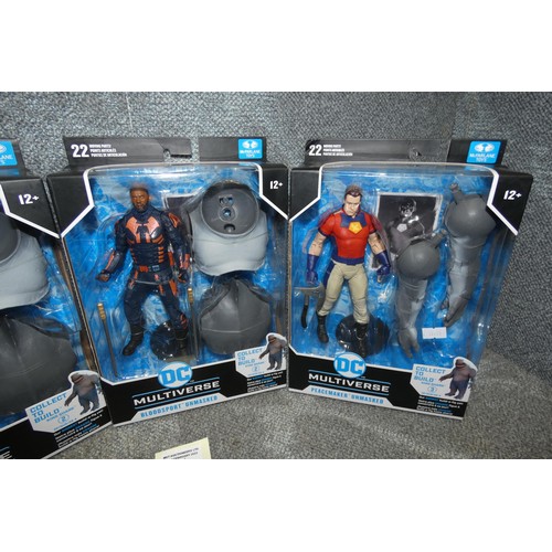 94 - 4 DC Universe boxed unused collectible action figures, 2 x Bloodsport, Peacemaker , Batman retail ap... 