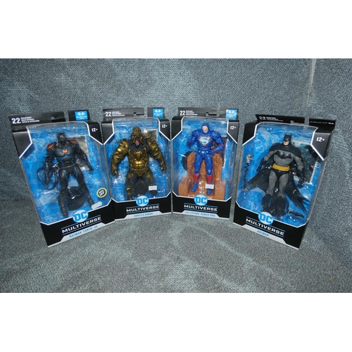 115 - 4 DC Multiverse boxed unused collectible action figures, please see pictures for more details, retai... 