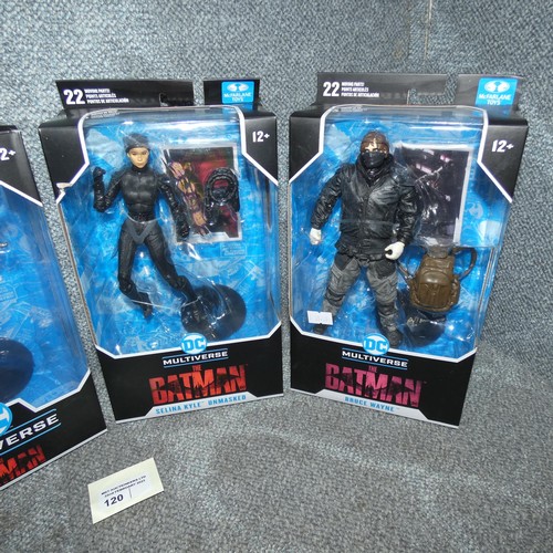 120 - 4 DC Multiverse boxed unused collectible action figures, please see pictures for more details, retai... 