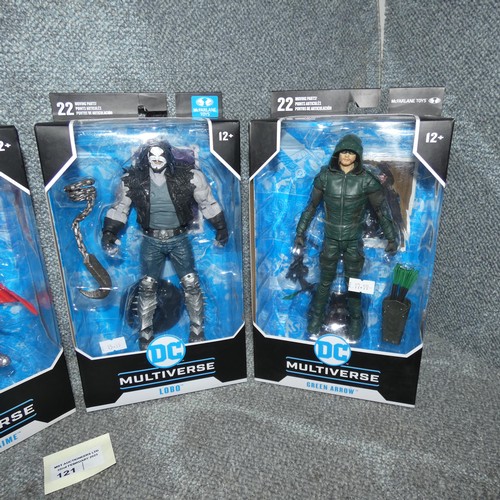 121 - 4 DC Multiverse boxed unused collectible action figures, please see pictures for more details, retai... 