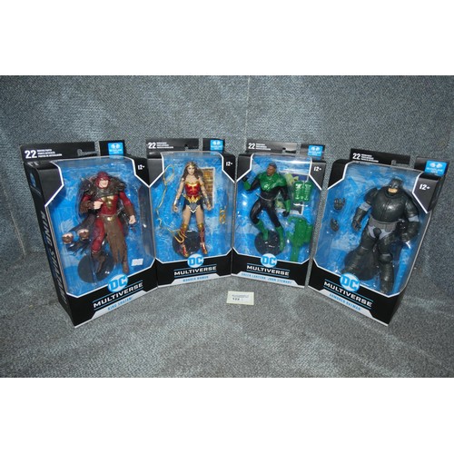 122 - 4 DC Multiverse boxed unused collectible action figures, please see pictures for more details, retai... 