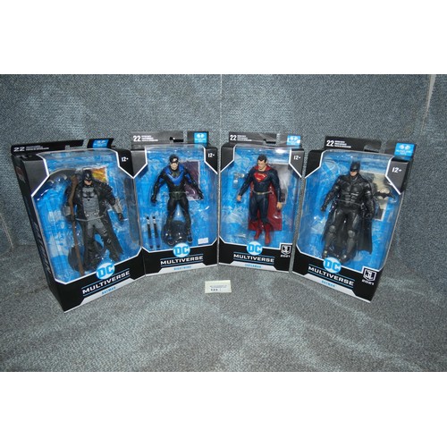 123 - 4 DC Multiverse boxed unused collectible action figures, please see pictures for more details, retai... 