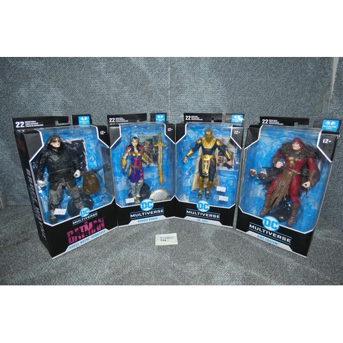 124 - 4 DC Multiverse boxed unused collectible action figures, please see pictures for more details, retai... 