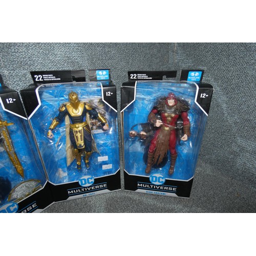 124 - 4 DC Multiverse boxed unused collectible action figures, please see pictures for more details, retai... 