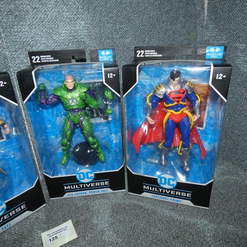 125 - 4 DC Multiverse boxed unused collectible action figures, please see pictures for more details, retai... 