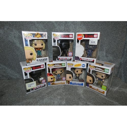 178 - 7 x various Funko Pop collectible figures, please see pictures for more details