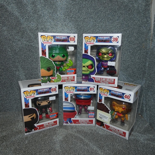 197 - 5 x various Masters Of The Universe Funko Pop collectible figures inc limited edition, please see pi... 