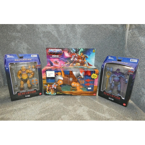 203 - 3 boxes containing Masters Of The Universe collectible figures inc Stridor, please see pictures for ... 