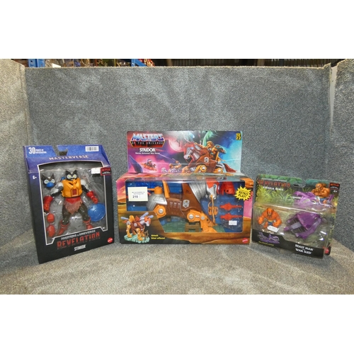 210 - 3 boxes containing Masters Of The Universe collectible figures inc Stridor, please see pictures for ... 