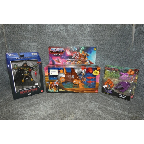 211 - 3 boxes containing Masters Of The Universe collectible figures inc Stridor, please see pictures for ... 