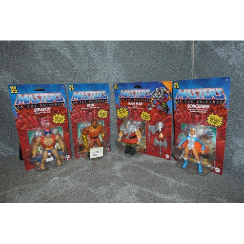 222 - 4 x various Masters Of The Universe collectible figures, please see pictures for more details, retai... 