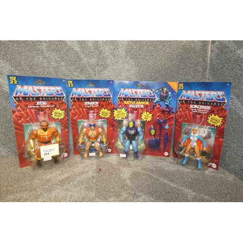 224 - 4 x various Masters Of The Universe collectible figures, please see pictures for more details, retai... 