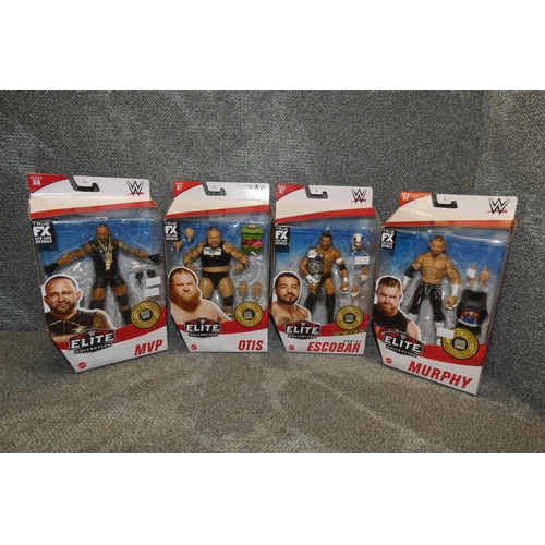 294 - 4 x WWE Elite collectible wrestling figures, please see pictures for more details, retail approx £50