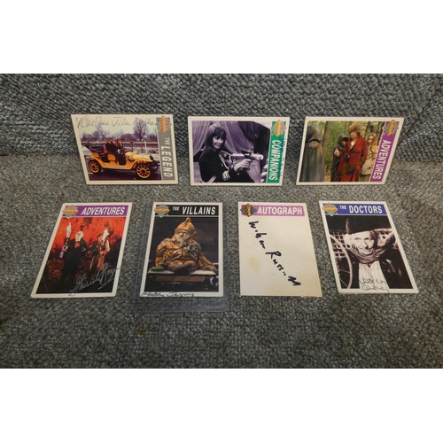 509 - 7 x rare Doctor Who autograph cards Please see pictures for details