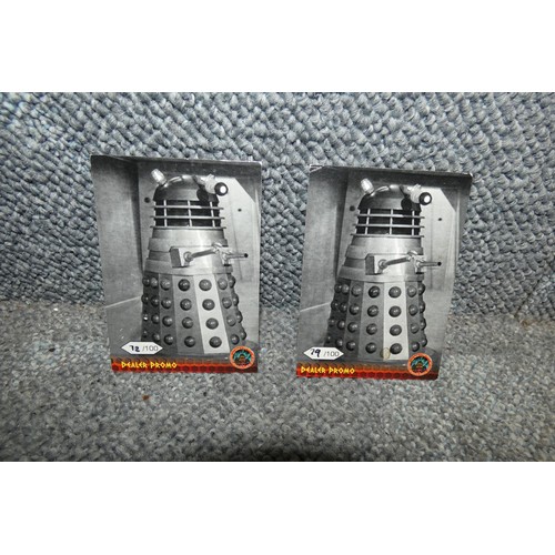 519 - 2 x Rare Doctor Who Dalek Promo cards limited to 100