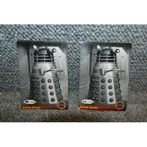 520 - 2 x Rare Doctor Who Dalek Promo cards limited to 100