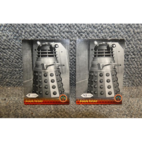 521 - 2 x Rare Doctor Who Dalek Promo cards limited to 100