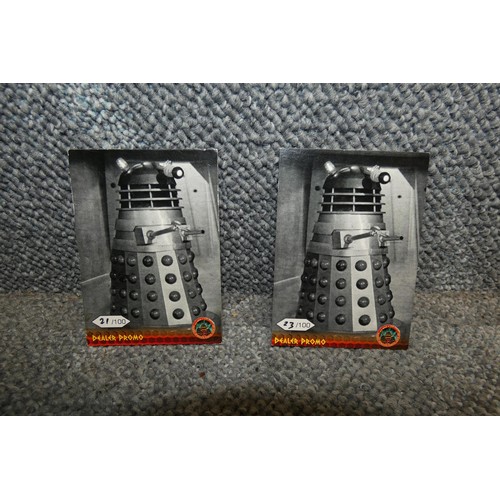 522 - 2 x Rare Doctor Who Dalek Promo cards limited to 100