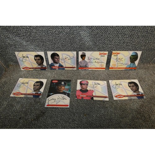 562 - 8 x rare Gerry Anderson/Captain Scarlet autograph cards, please see pictures for more details