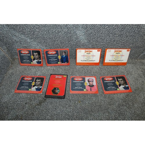 562 - 8 x rare Gerry Anderson/Captain Scarlet autograph cards, please see pictures for more details