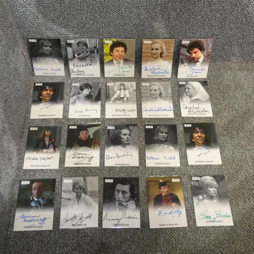 616 - 20 x rare The Avengers autograph trading cards, please see pictures for more details