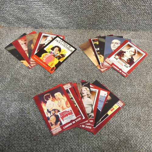 643 - Approx 20 x rare British horror movie promo/ limited edition trading cards, please see pictures for ... 